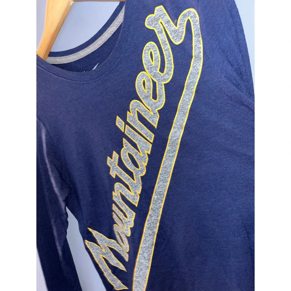 Nike Mountaineers‎ West Virginia WVU Long Sleeve Shirt Men's Large Slim Fit